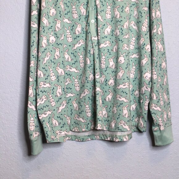 Women's Long Sleeve Soft Bunny Rabbit Cozy Pajama Set 2XL XXL - Picture 3 of 11